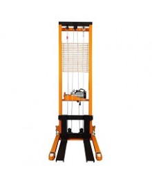 Xe nâng hàng bằng tời cáp điện 2m tải nâng 1000kg, sử đụng motor điện kéo cáp cắm điện trực tiếp