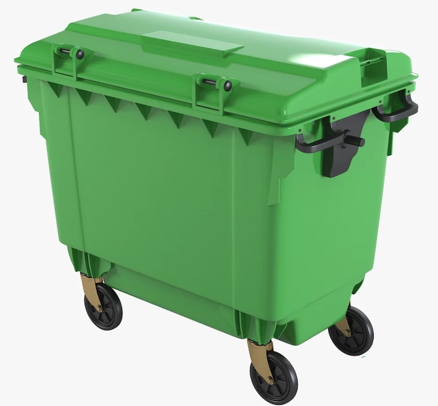 thùng rác có bánh xe đẩy